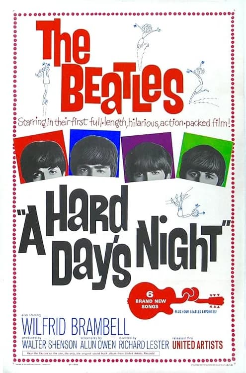 A Hard Day's Night film posteri